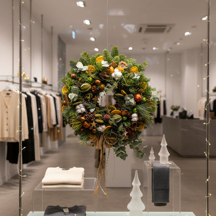 Coroniță Crăciun "Eucalyptus & Cotton" Brad Nobilis