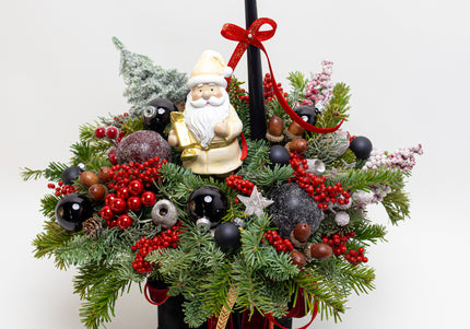 Aranjament de Crăciun Premium – Santa’s Velvet Box