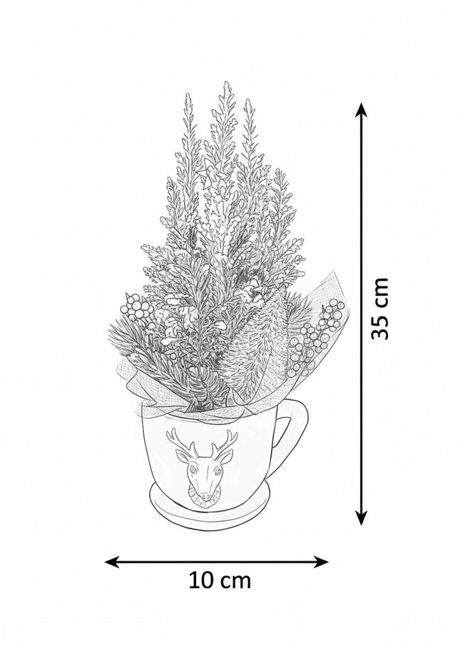 Brad Natural la Ghiveci "Royal Stag" – Decor de Lux