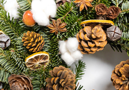 Coroniță de Crăciun Artizanală „Cotton & Cedar Forest”