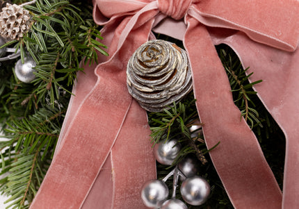 Coroniță Crăciun "Rose Gold Winter" din Brad Nobilis