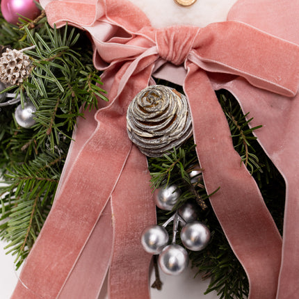 Coroniță Crăciun "Rose Gold Winter" din Brad Nobilis