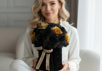 Aranjament de Lux "Golden Onyx Majesty" cu Coronetă Imperială