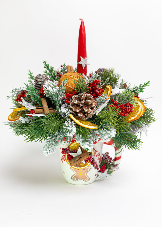 Aranjament Festiv „Zest & Pine Festive Glow”