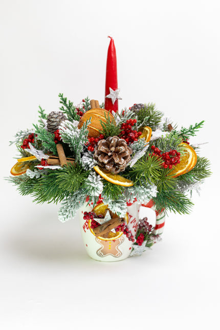 Aranjament Festiv „Zest & Pine Festive Glow”