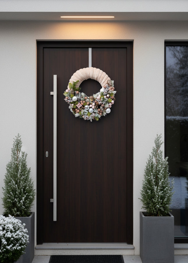 Coroniță Crăciun "Serenity Blush" – Design de Lux