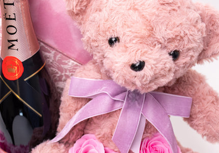 Aranjament de Lux Inima Catifea „L'Amour de Moët”