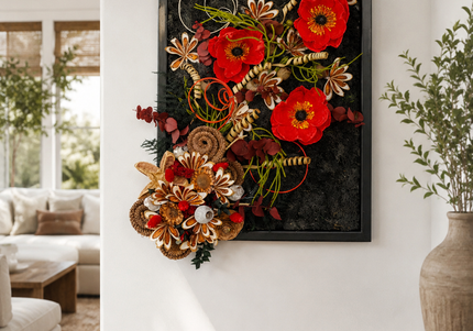 Tablou decorativ „Scarlet Poppy” – compoziție cu maci roșii
