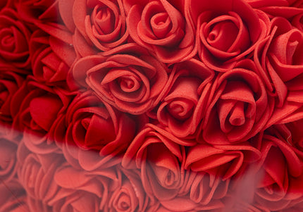 Aranjament de Lux Inima „Red Passion Heart” Artizanal