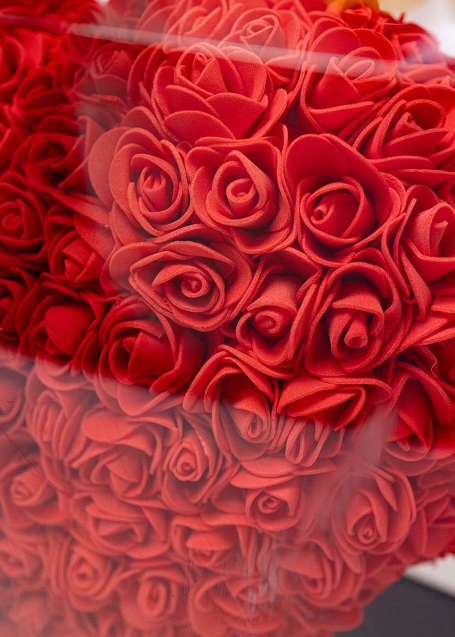 Aranjament de Lux Inima „Red Passion Heart” Artizanal