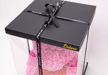 Aranjament de Lux "Rose Quartz Teddy" în Ediție Deluxe