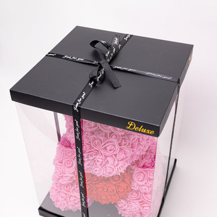 Aranjament de Lux "Rose Quartz Teddy" în Ediție Deluxe