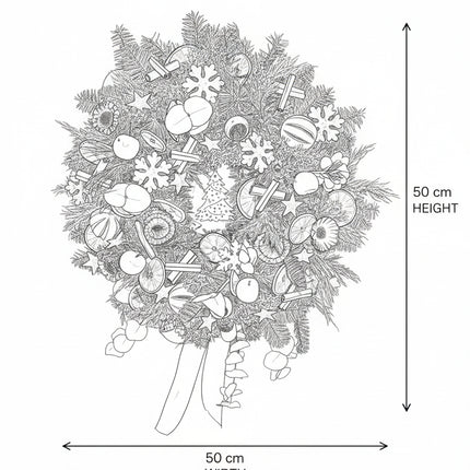 Coroniță Crăciun "Home for Christmas" din Brad Nobilis