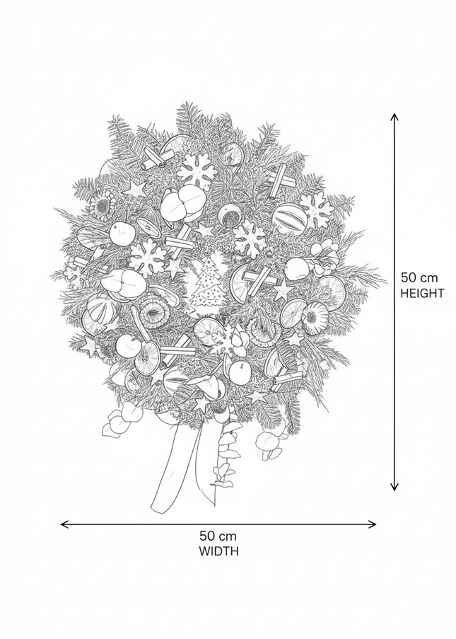 Coroniță Crăciun "Home for Christmas" din Brad Nobilis