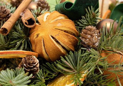 Aranjament Crăciun Advent "Citrus Joy" din brad Nobilis