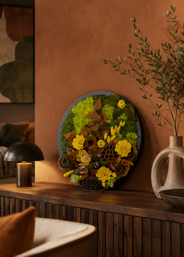 Tablou decorativ „Golden Autumn” – decor în nuanțe calde de toamnă