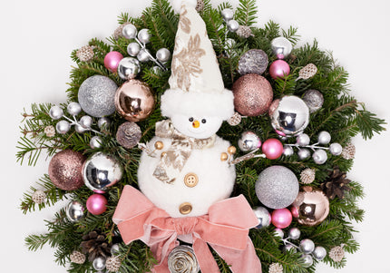 Coroniță Crăciun "Rose Gold Winter" din Brad Nobilis
