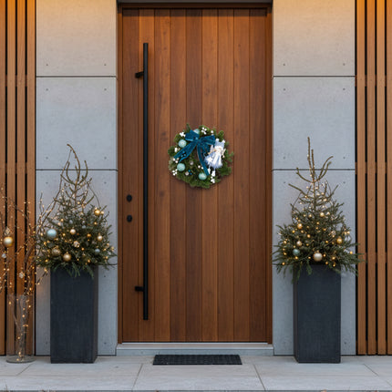 Coroniță Crăciun "Turquoise Angel" din Brad Nobilis