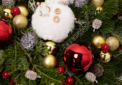 Coroniță Craciun "Frosty Joy" din Brad Natural Nobilis