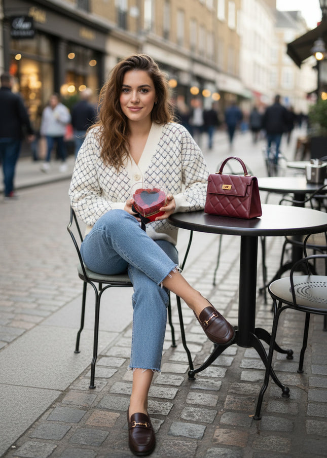 Aranjament de Lux "Midnight Heart" cu Trandafir Criogenat