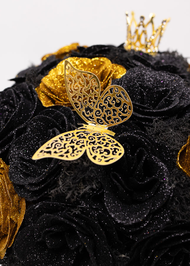 Aranjament de Lux "Golden Onyx Majesty" cu Coronetă Imperială