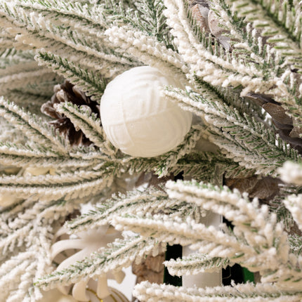 Coroniță Gigantă "White Elegance" cu Brad 4D Nins