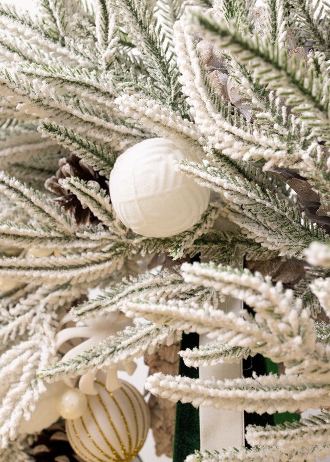 Coroniță Gigantă "White Elegance" cu Brad 4D Nins