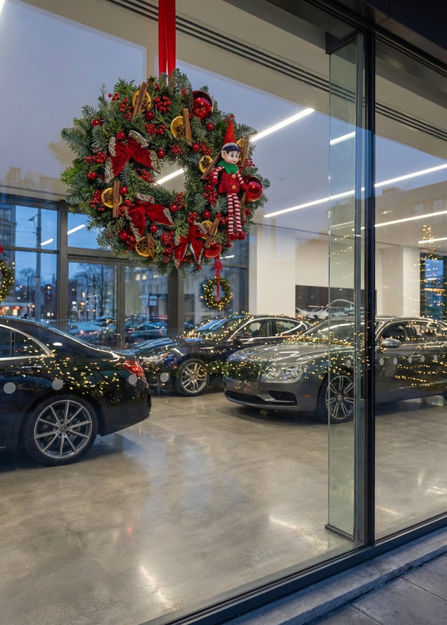 Coroniță de Crăciun Artizanală „The Elf’s Festive Welcome”
