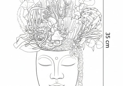 Aranjament Floral „Earthly Muse” în Vas Sculptural Auriu – Creație Handmade cu Banksia, Lotus și Texturi Organice Neutre