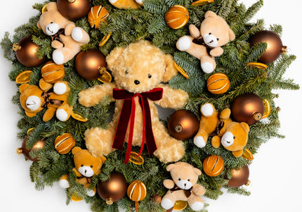 Coroniță de Crăciun Gigant „Teddy Bear’s Winter Hug”
