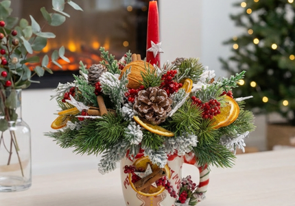 Aranjament Festiv „Zest & Pine Festive Glow”