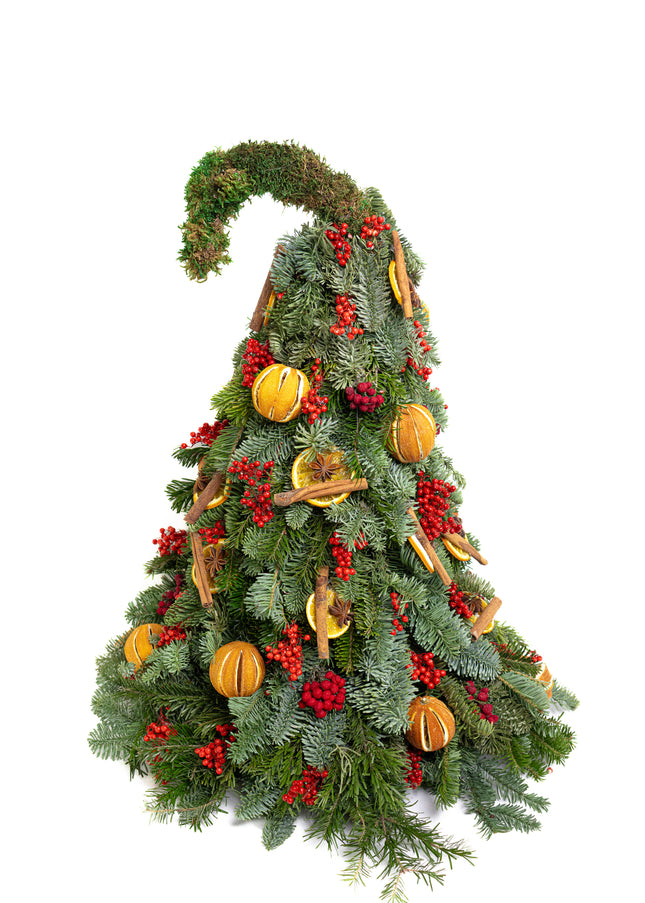 Brad de Crăciun Artizanal „Whimsical Grinch Fir”
