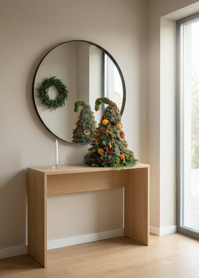Brad de Crăciun Artizanal „Whimsical Grinch Fir”