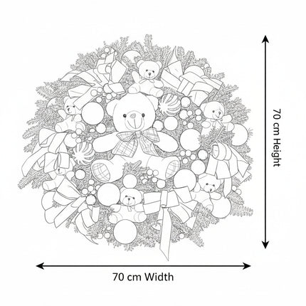 Coroniță Gigantică "Beary Christmas" din Brad Nobilis