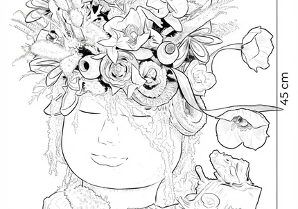 Aranjament floral „Lady Poppy” – design artistic cu maci roșii