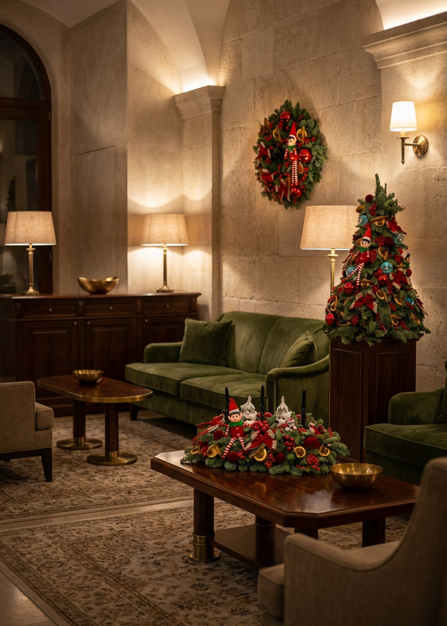 Set Complet Decor de Crăciun „The Royal Elf Trio”