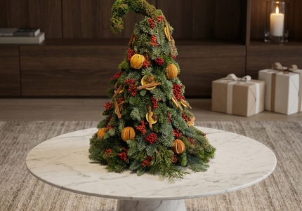 Brad de Crăciun Artizanal „Whimsical Grinch Fir”
