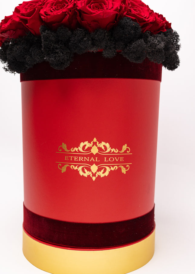 Aranjament de Lux „Eternal Crimson” cu Moët și Catifea