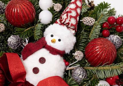 Coroniță Craciun "Holiday Joy" din Brad Natural Nobilis