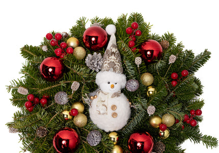Coroniță Craciun "Frosty Joy" din Brad Natural Nobilis