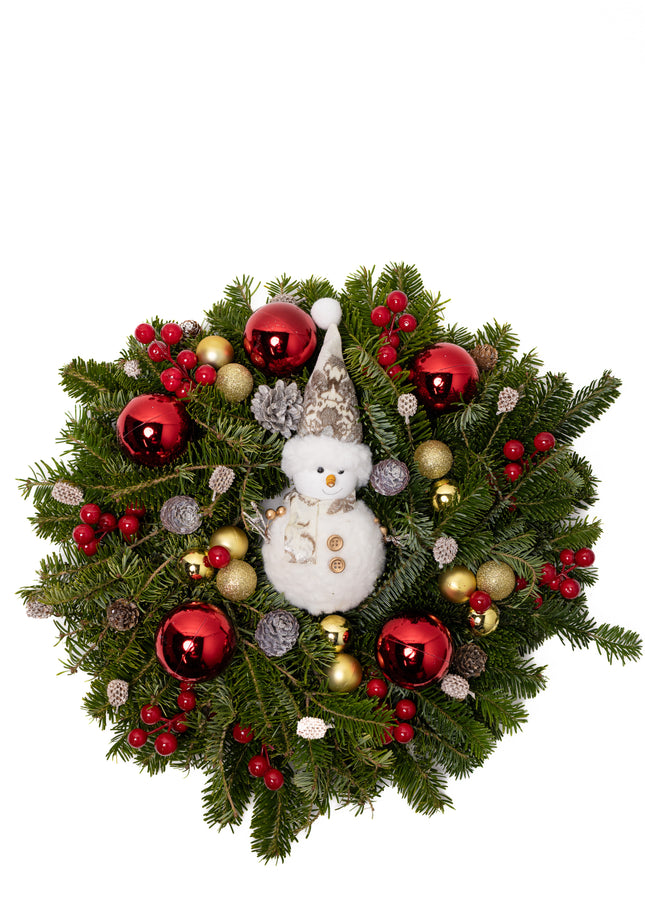 Coroniță Craciun "Frosty Joy" din Brad Natural Nobilis