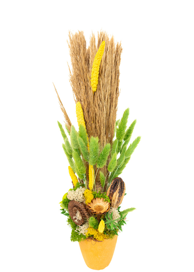 Aranjament Floral „Golden Harvest & Meadow Green
