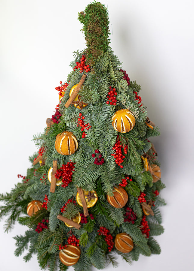 Brad de Crăciun Artizanal „Whimsical Grinch Fir”