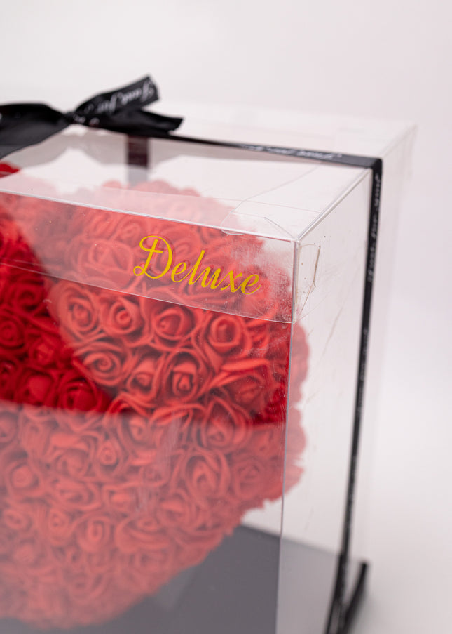 Aranjament de Lux Inima „Red Passion Heart” Artizanal