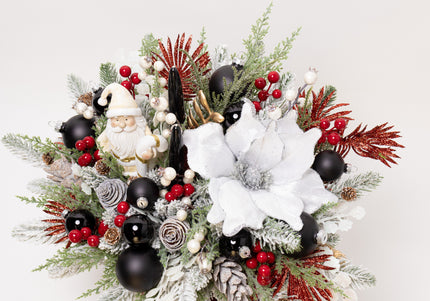 Aranjament de Lux „Santa's Velvet Grace” cu Brad 4D