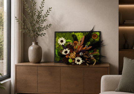 Tablou decorativ „Woodland Whisper” – compoziție în tonuri naturale