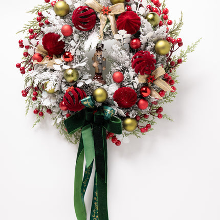 Coroniță de Crăciun "Nutcracker" cu Brad Nins și Aur