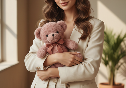 Jucărie de Lux „Rose Quartz Hug” – Ediție Boutique 30 cm