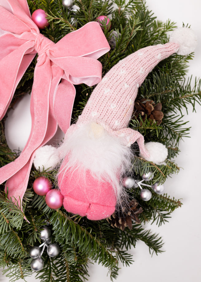 Coroniță Crăciun "Pink Gnomon" din Brad Nobilis