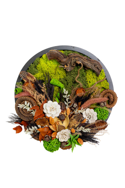 Tablou decorativ „Autumn Forest” – compoziție naturală în tonuri de toamnă